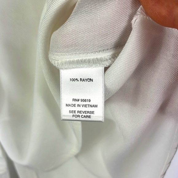 Fever sleeveless collared button down high/low tunic Sz XL - Picture 11 of 12